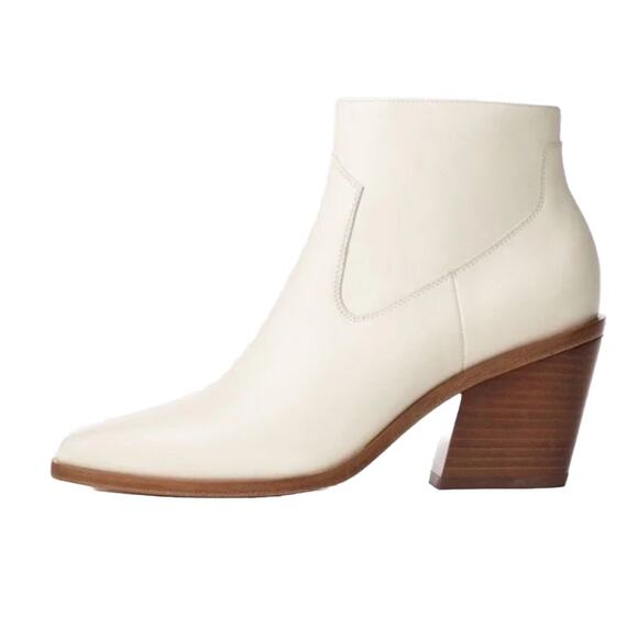 rag & bone NEW YORK Razor Leather Ankle antique white Boots 11 Western 19-01 - Picture 2 of 16